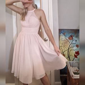 🌸baby pink azazie dress